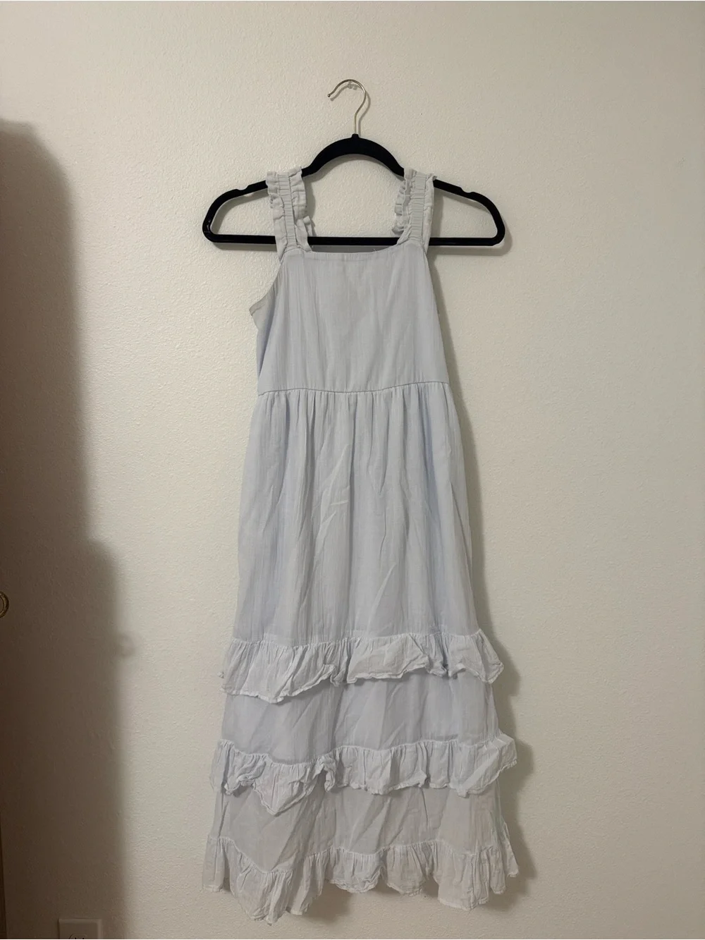 abercrombie kids Pale Blue Ruffle Tiered Sundress